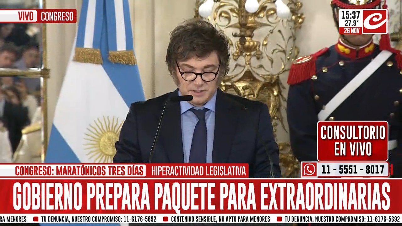 Javier Milei: "La política puso a las víctimas en lugar de victimarios"