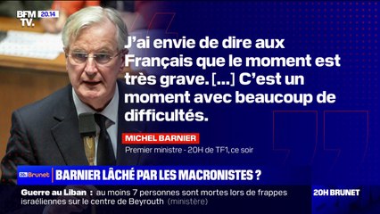 Michel Barnier: "J'ai envie de dire aux Français que le moment est très grave"