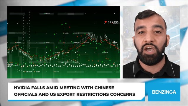 Nvidia Falls Amid Meeting With Chinese Officials And US Export Restrictions Concerns