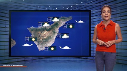 La previsión del tiempo en Canarias para el 27 de noviembre de 2024, en Atlántico Televisión.