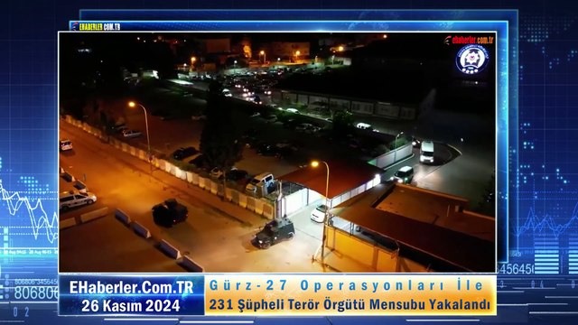 Gürz-27 Operasyonları İle 231 Şüpheli Terör Örgütü Mensubu Yakalandı