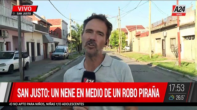 🚨🚨SAN JUSTO: UN NENE EN MEDIO DE UN ROBO PIRAÑA