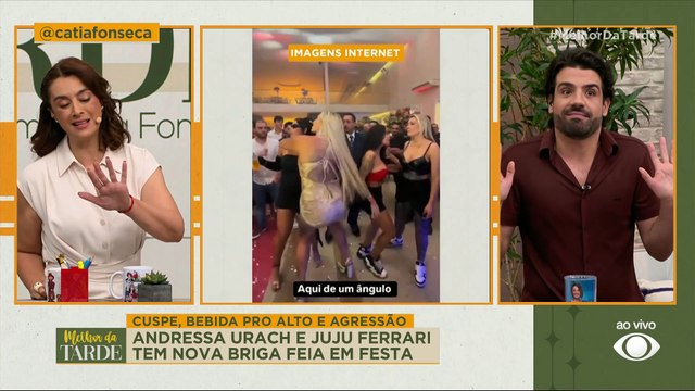 Andressa Urach briga com influencer Juju Ferrari, e vai parar em hospital | Melhor da Tarde