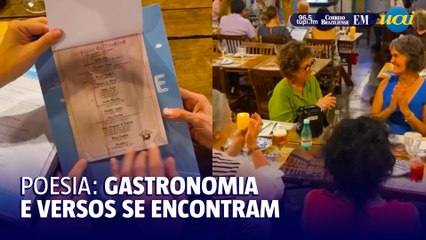 Poemas 'temperam' cardápios de restaurantes em BH