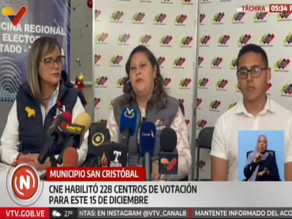 CNE de Táchira habilitó 228 centros de votación para la elección de jueces y juezas de paz comunal