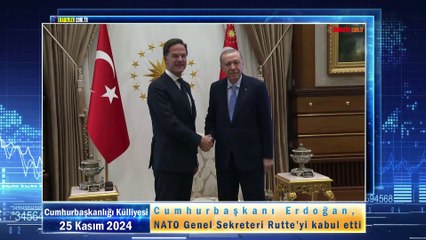 Cumhurbaşkanı Erdoğan, NATO Genel Sekreteri Rutte’yi kabul etti