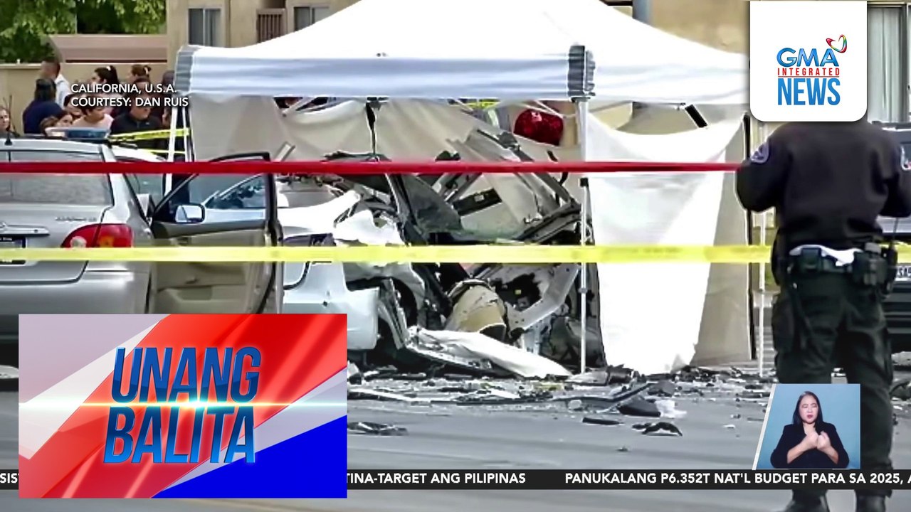 Pinay na sakay ng kotse, patay matapos mabangga ng isa pang kotse sa Los Angeles | Unang Balita