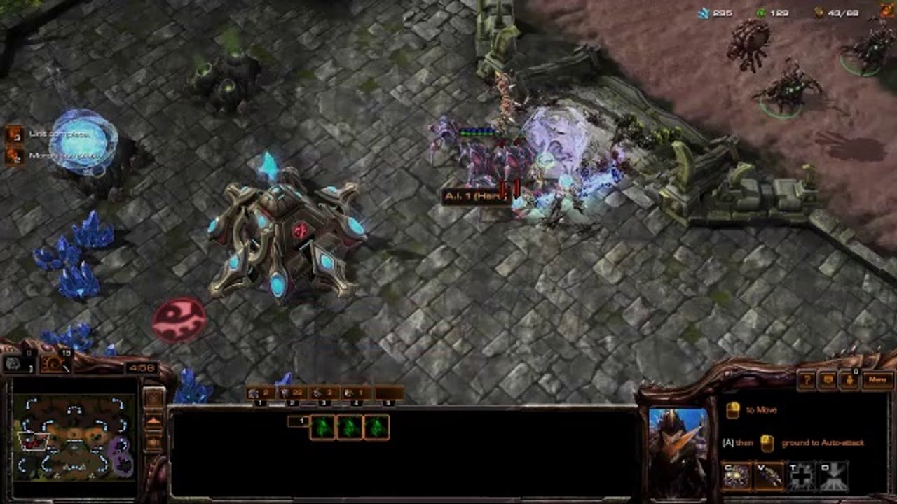 [StarCraft 2]No.0308--Great ZERG Player vs Hard A.I, LOSS[2-Base ...