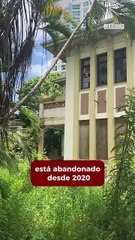 Antiga sede da PF tem terreno tomado pelo mato e infestação de caramujos