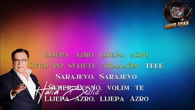 Halid Bešlić - Sarajevo Grade Moj Karaoke