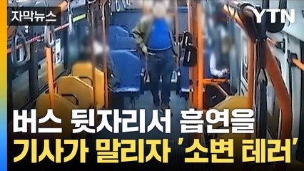 [자막뉴스] 기사의 제지에 바지 내리더니... 승객의 '추태' / YTN