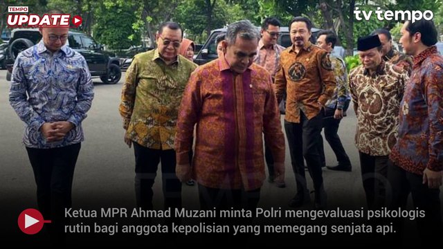 Buntut Beberapa Kasus Penembakan Polisi, Ketua MPR Minta Pemegang Senpi Cek Rutin ke Psikologi