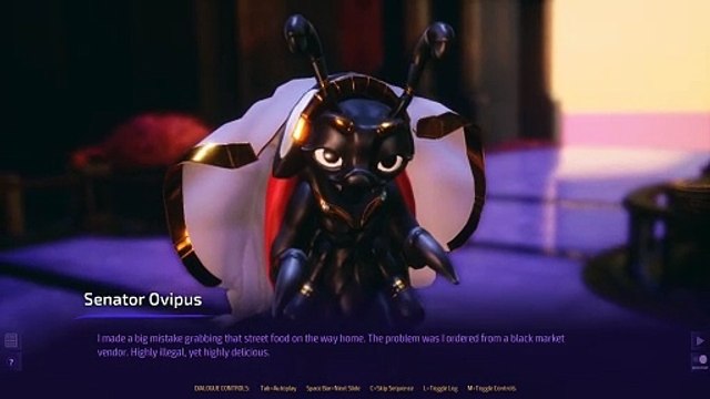 senator ovipus all dialogue/cutscenes subverse