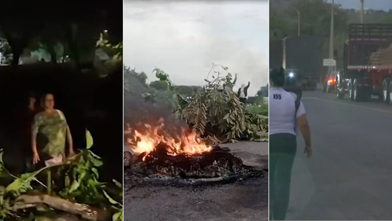 Bloqueos y manifestaciones en varias regiones d...