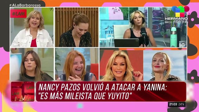 Yanina Latorre trató de sucia a Nancy Pazos y reveló una dura interna en A la Barbarossa