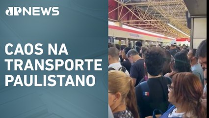 Falha na Linha Vermelha do Metrô de São Paulo provoca lotação e atrasos
