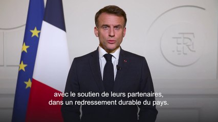 Macron salue le cessez-le-feu Israël-Liban et appelle à une solution durable à Gaza