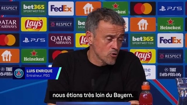 Luis Enrique : Très inférieurs au Bayern