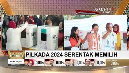 Cagub Nomor Urut 3 Risma 'Nyoblos' di TPS 16 Jajartunggal Surabaya - SERIAL PILKADA