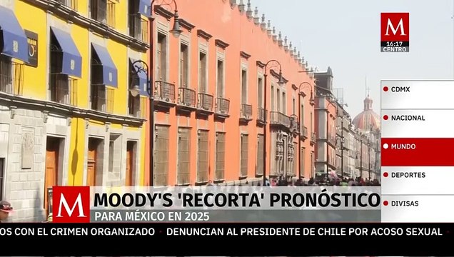 Moody's reduce pronóstico de crecimiento para México en 2025 ante posibles aranceles de Trump