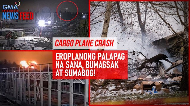 Cargo plane crash – Eroplanong palapag na sana, bumagsak at sumabog! | GMA Integrated Newsfeed