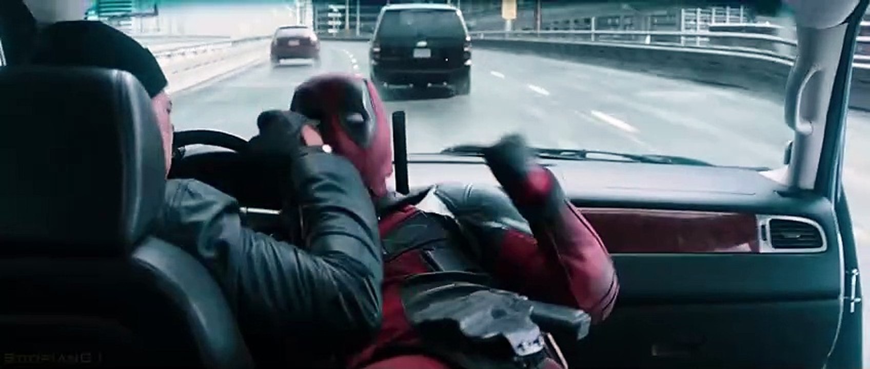 Car Fight Scene.Deadpool 2016 4K ULTRA HD