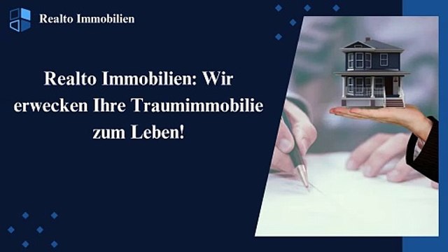 Finden Sie Ihr perfektes Zuhause mit Realto Immobilien!