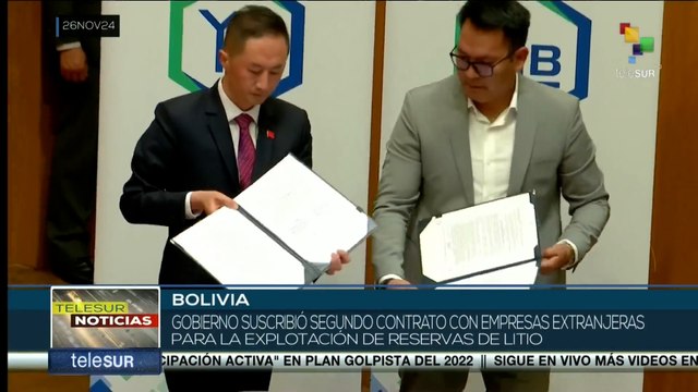 Gobierno de Bolivia suscribió segundo contrato con empresas extranjeras para la explotación de reservas de litio