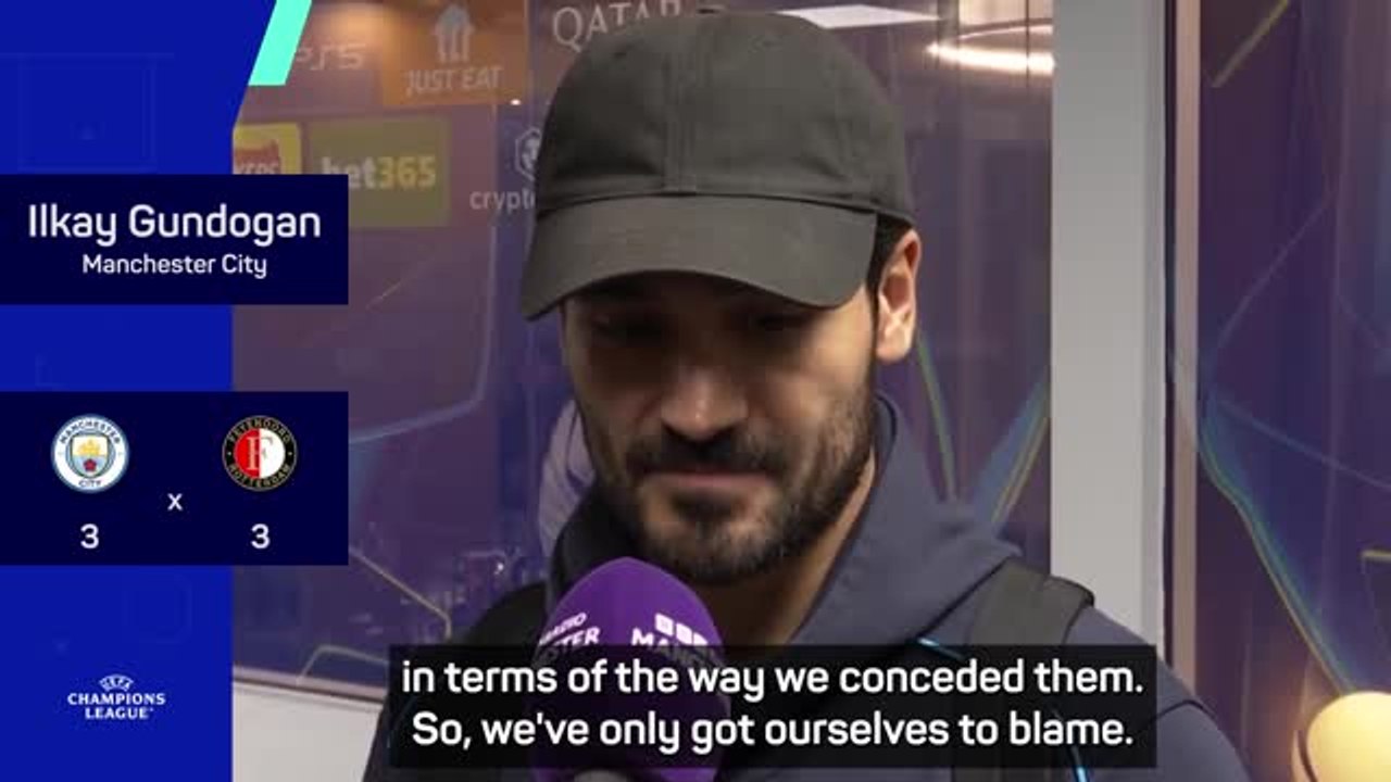 'We've only got ourselves to blame' - Gundogan bemused by City's current form