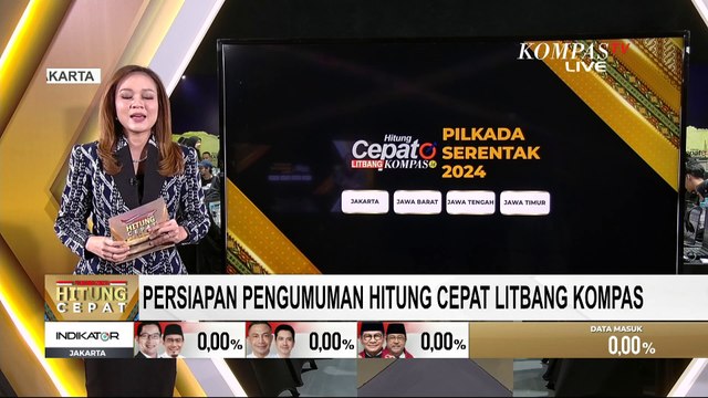 Terbaru! Intip Persiapan Jelang Pengumuman Hitung Cepat Litbang Kompas | SERIAL PILKADA