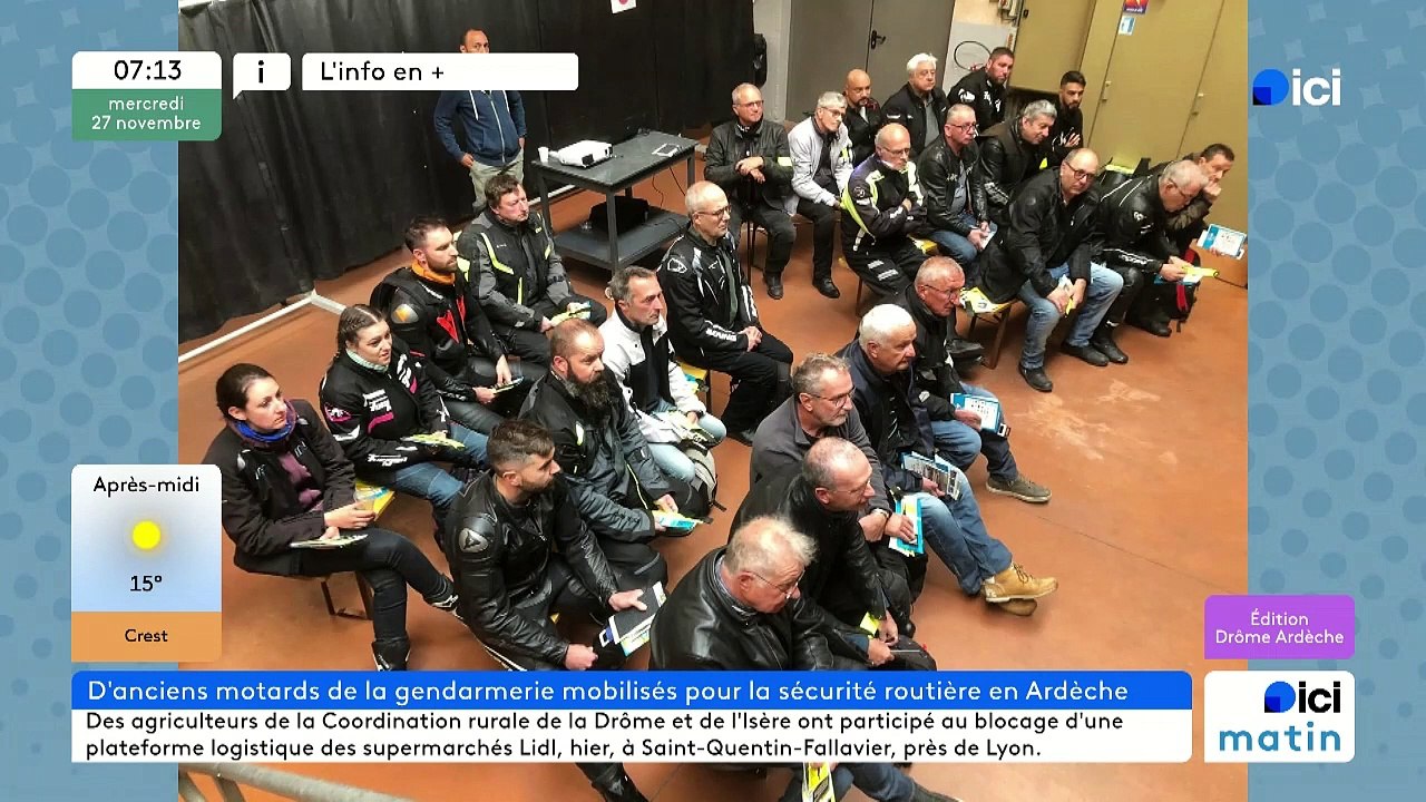 D'anciens gendarmes de l'Ardèche se mobilisent pour la sécurité à moto