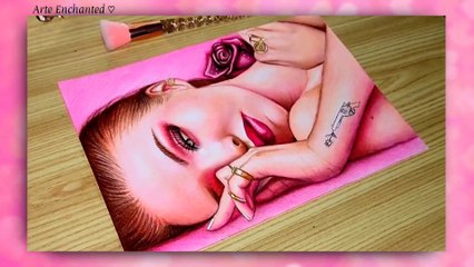 Dove Cameron - Speed Drawing Portrait (Pastel Colors) by Arte Enchanted 💖