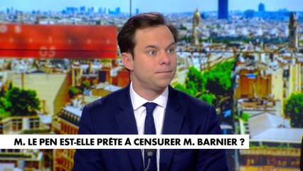 Pour Louis de Raguenel, Michel Barnier et Marine Le Pen jouent à «cap ou pas cap»