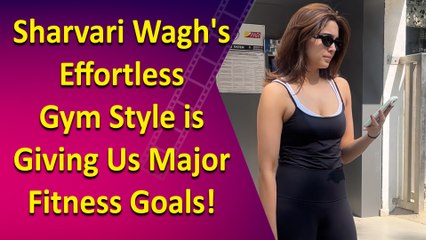 Sharvari Wagh Spotted in Khar, Rocking a Comfortable and Stylish Gym Look