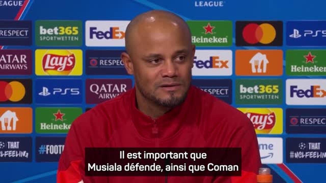 Bayern Munich - Kompany « très satisfait » de sa défense après la victoire contre le PSG