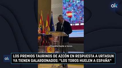 Los premios taurinos de Azcón en respuesta a Urtasun ya tienen galardonados: "Los toros huelen a España"