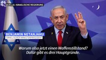 Netanyahu: Waffenruhe erlaubt Israel 
