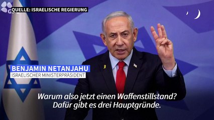 Netanyahu: Waffenruhe erlaubt Israel "Konzentration auf den Iran"