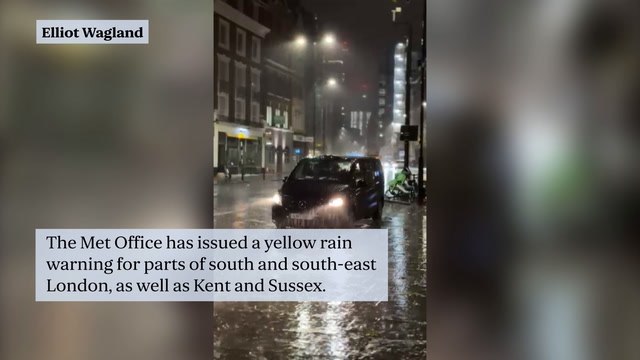 Storm Conall brings flooding to London as warning issued