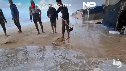 باران و سرما زندگی را برای آوارگان غزه دشوارتر کرد