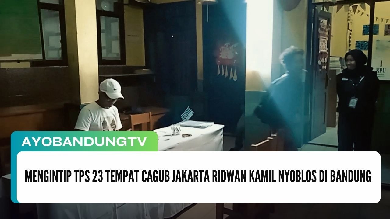 Mengintip TPS 23 Tempat Cagub Jakarta Ridwan Kamil Nyoblos di Bandung