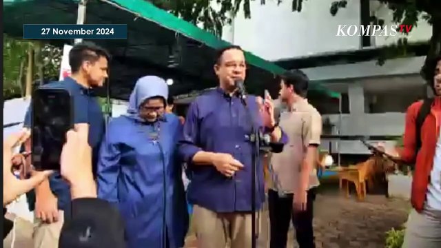 Detik-Detik Anies Baswedan Nyoblos Pilkada di TPS Lebak Bulus: Kita Ingin Jakarta Makin Menyala