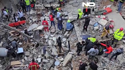 حمله هوایی مرگبار اسرائیل به ساختمانی مسکونی در مرکز بیروت ساعاتی پیش از توافق آتش‌بس