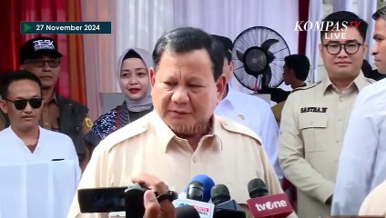 Tiba-Tiba Presiden Prabowo Berhenti! Cium Anak Kecil usai Nyoblos Pilkada di Bojongkoneng