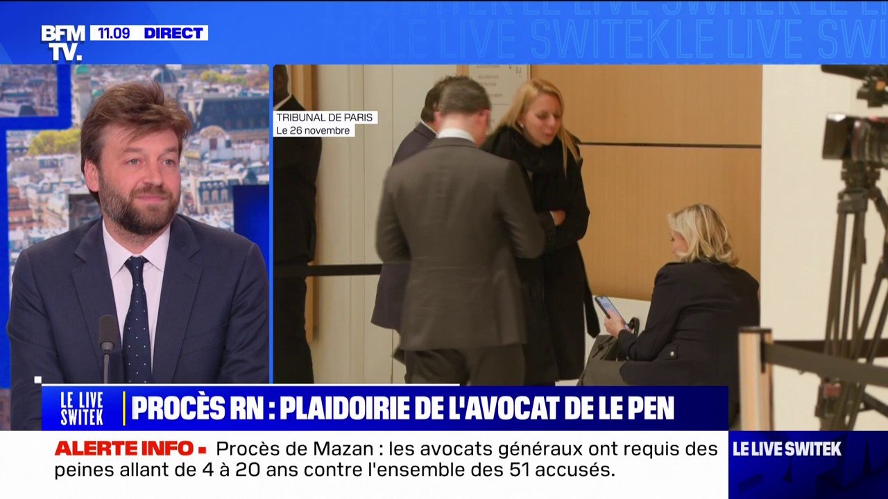 Procès du RN: place à la plaidoirie de l'avocat...