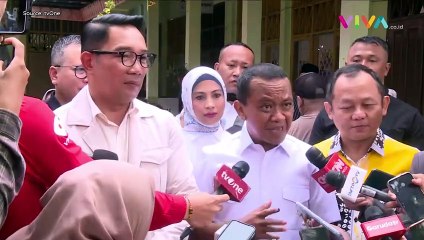 Didampingi RK Nyoblos, Bahlil Ngaku Plong dan Yakin Menang