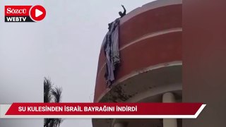 Su kulesinden bayrağı indirdi