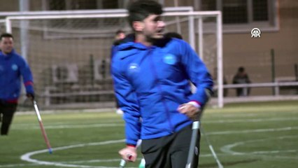 Ampute futbolcu Yusuf, 2 yılda ay-yıldızlı formayı giyme hayalini gerçekleştirdi