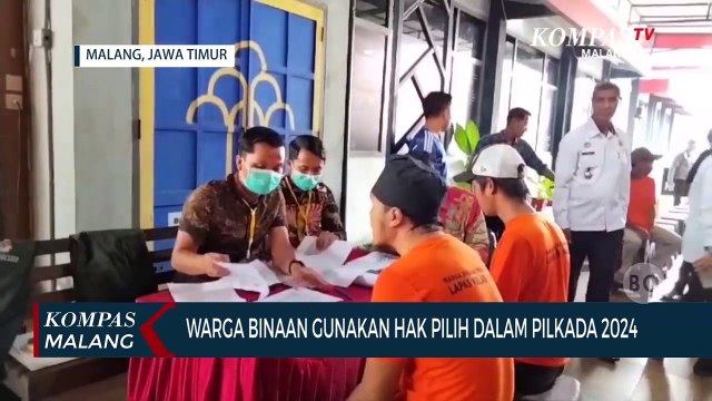 Warga Binaan Lapas Kelas 1 Malang Gunakan Gak Pilih Dalam Pilkada Serentak