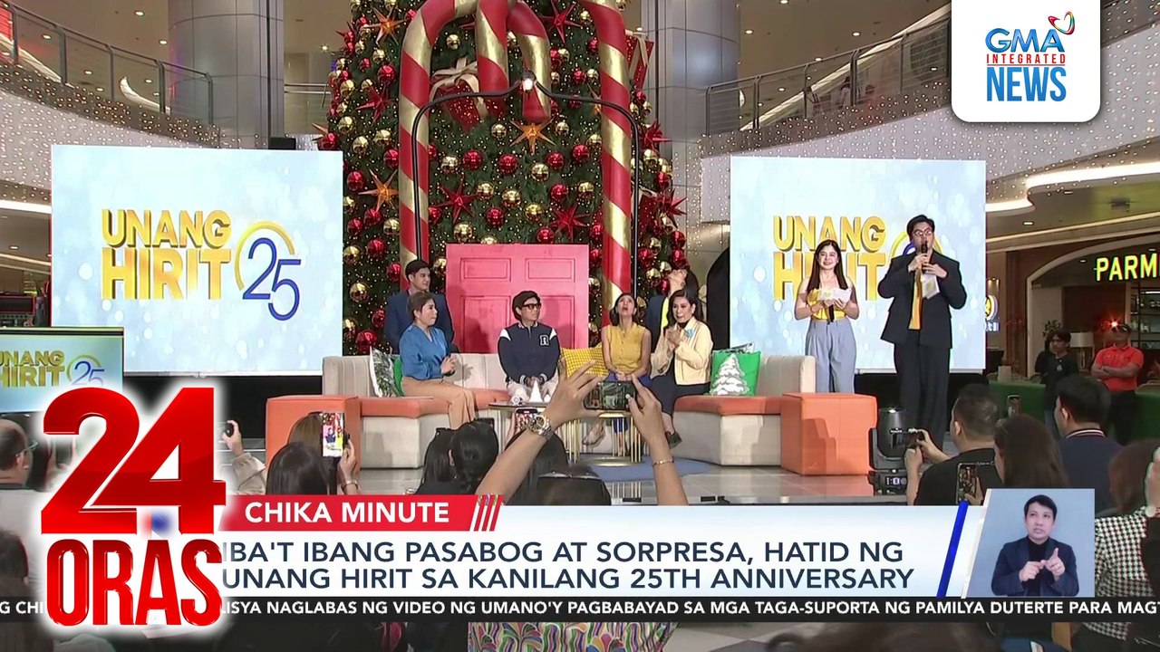 Iba't ibang pasabog at sorpresa, hatid ng unang hirit sa kanilang 25th anniversary | 24 Oras